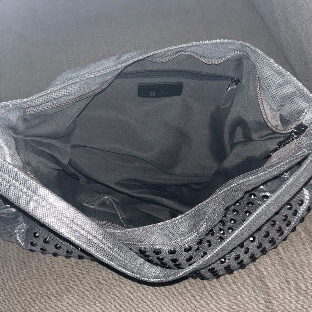 Silver Stud-Accented Shoulder Bag - Picture 3 of 3